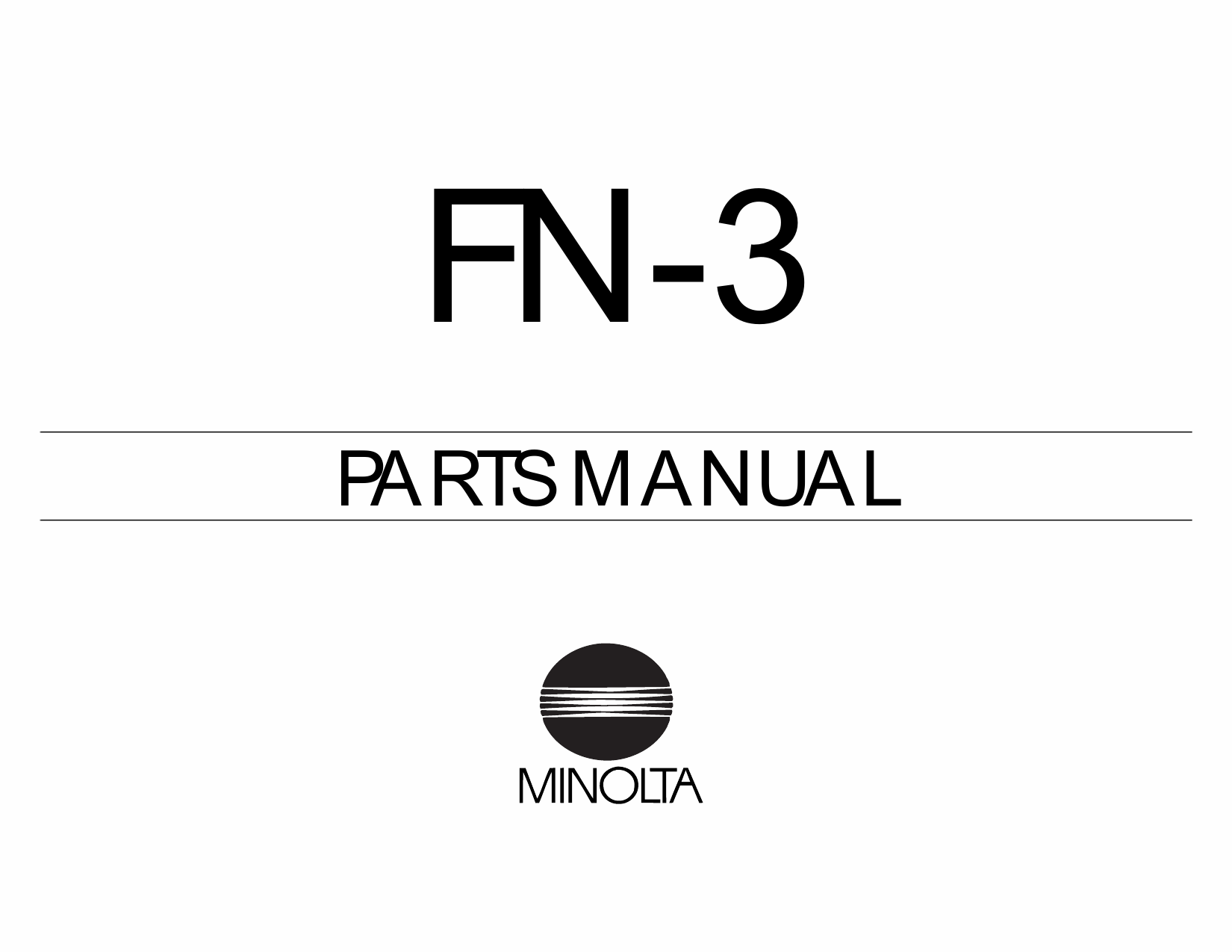 Konica-Minolta Options FN-3 Parts Manual-1